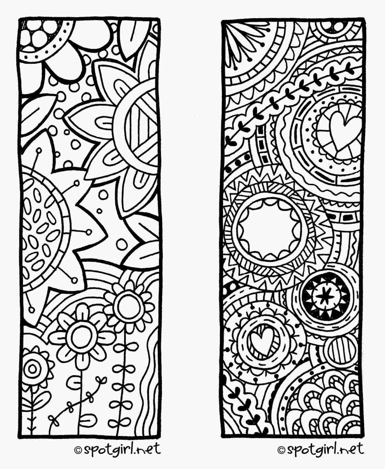 Free Printable Coloring Bookmarks Templates Blank Funeral Intended For Free Blank Bookmark Templates To Print