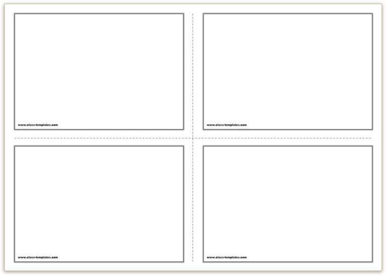 Free Printable Blank Flash Cards Template - Professional Plan Templates