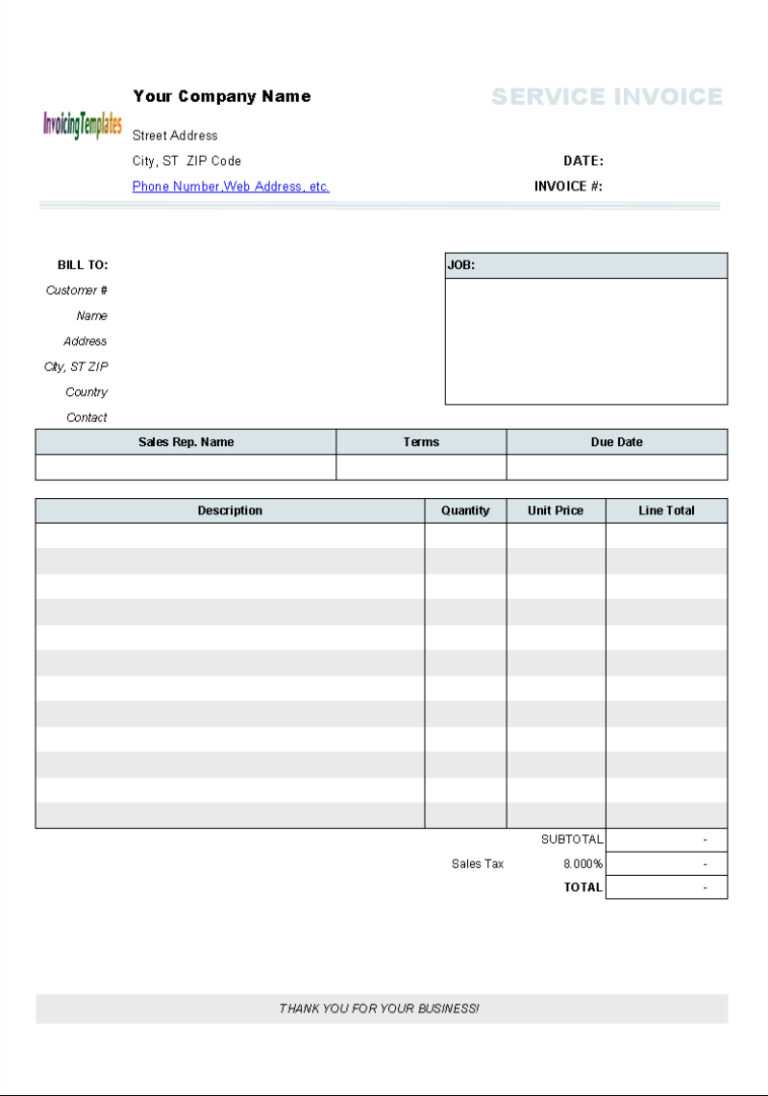 Free Printable Invoice Template Uk | Invoice Example Regarding Free ...