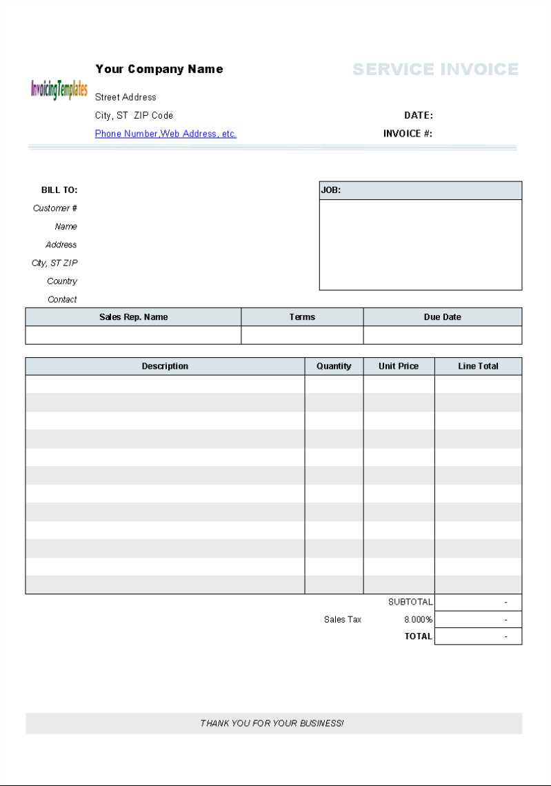 Free Printable Invoice Template Uk | Invoice Example Regarding Free Printable Invoice Template Microsoft Word