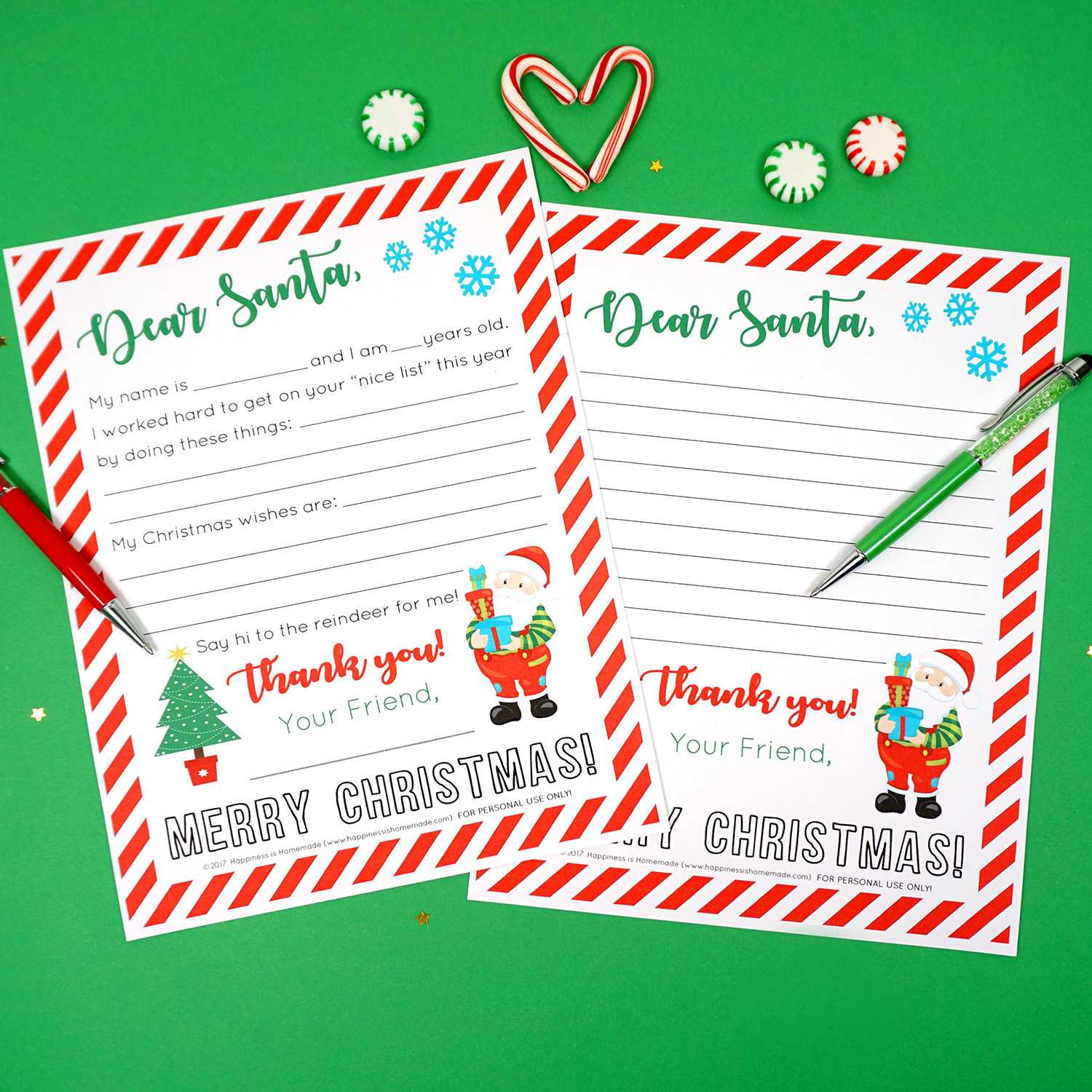 Free Printable Letter To Santa – Happiness Is Homemade Regarding Letter From Santa Template Word