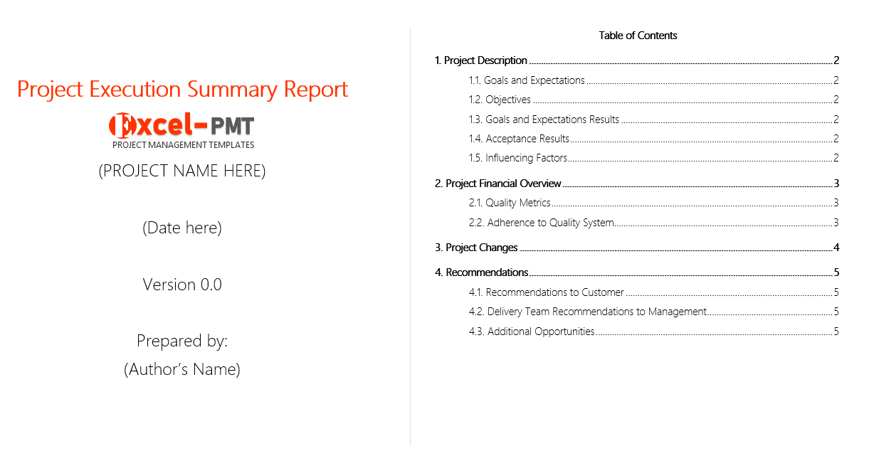 Free Project Executive Summary Report Template – Project Pertaining To Executive Summary Report Template