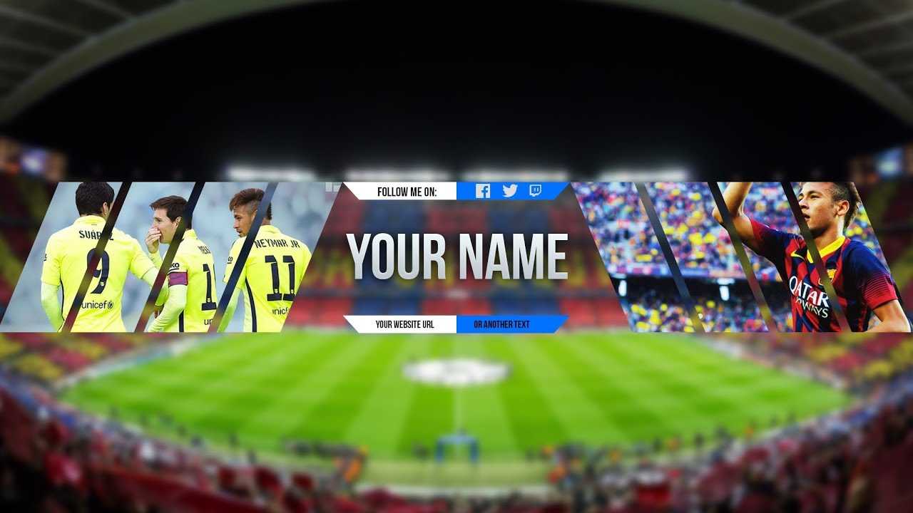 Free Sport Banner Template For Youtube Channel #4 Photoshop I Download  (2017/2018) Pertaining To Sports Banner Templates