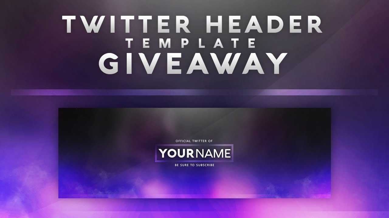 Free Twitter Header Template Give Away With Twitter Banner Template Psd