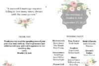 Free Wedding Program Templates You Can Customize pertaining to Free Printable Wedding Program Templates Word