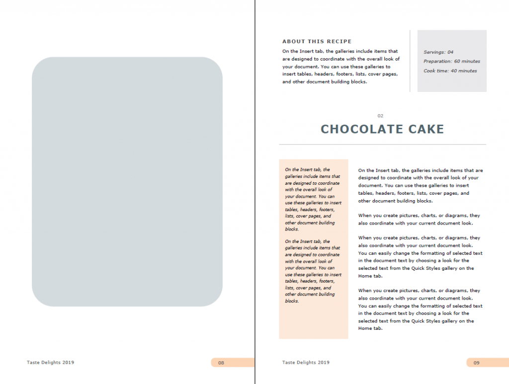 Full Page Recipe Templates – Karan.ald2014 Within Full Page Recipe Template For Word