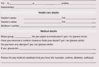 General Medical History Forms (100% Free) - [Word, Pdf] with Medical History Template Word