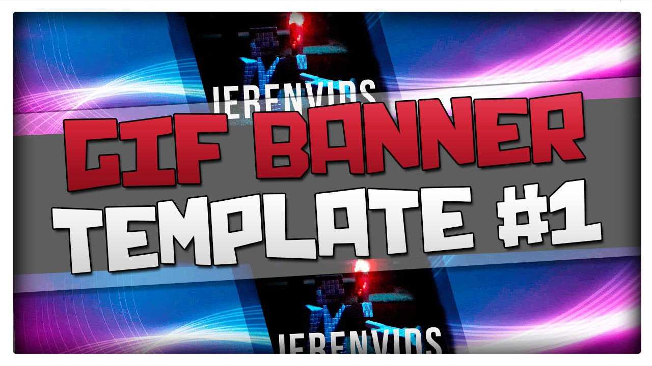 Gif Banner Template #1 (Minecraft Style Animated Banner For Photoshop Cs6  Download) In Animated Banner Templates