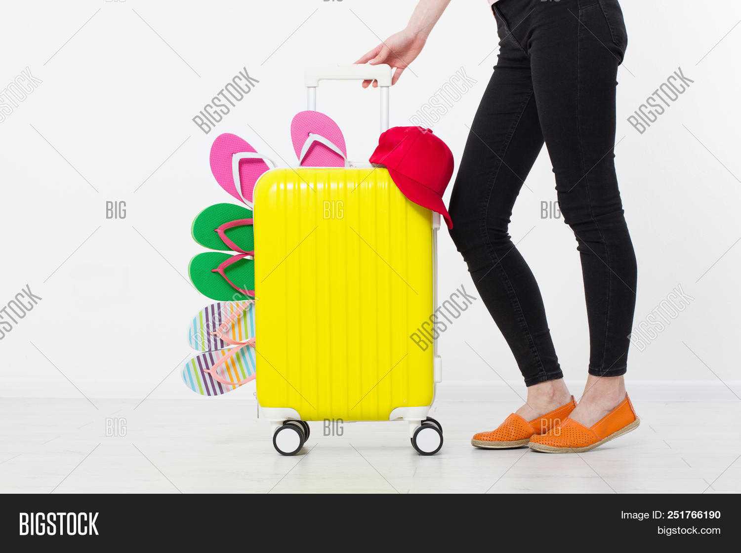 Girl Suitcase Isolated Image & Photo (Free Trial) | Bigstock Regarding Blank Suitcase Template