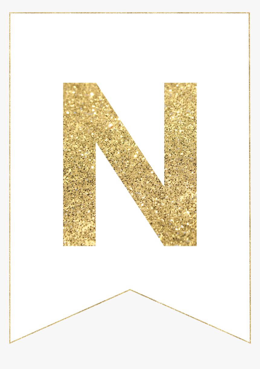 Gold Free Printable Banner Letters, Hd Png Download Regarding Free Letter Templates For Banners
