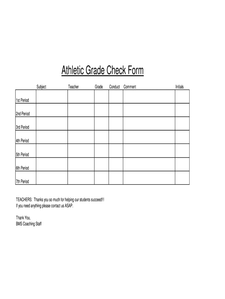 Grade Check – Fill Online, Printable, Fillable, Blank Inside Editable Blank Check Template