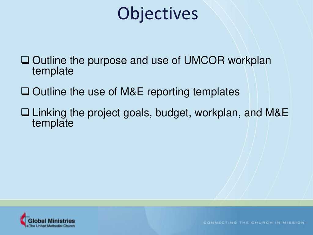 Grants – Workplan And Monitoring And Evaluation (M&e With M&e Report Template