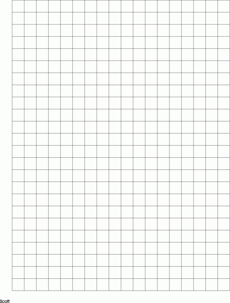 Graph Paper A4 Size Template Printable – Pdf, Word, Excel throughout ...