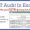 Gst Audit In Excel Format With Data Center Audit Report Template