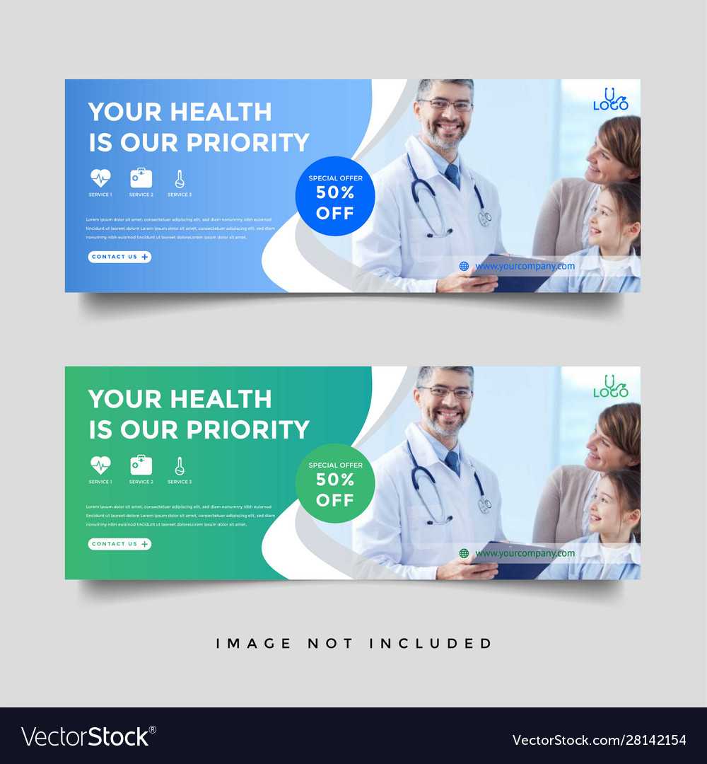 Healthcare Medical Banner Promotion Template For Medical Banner Template