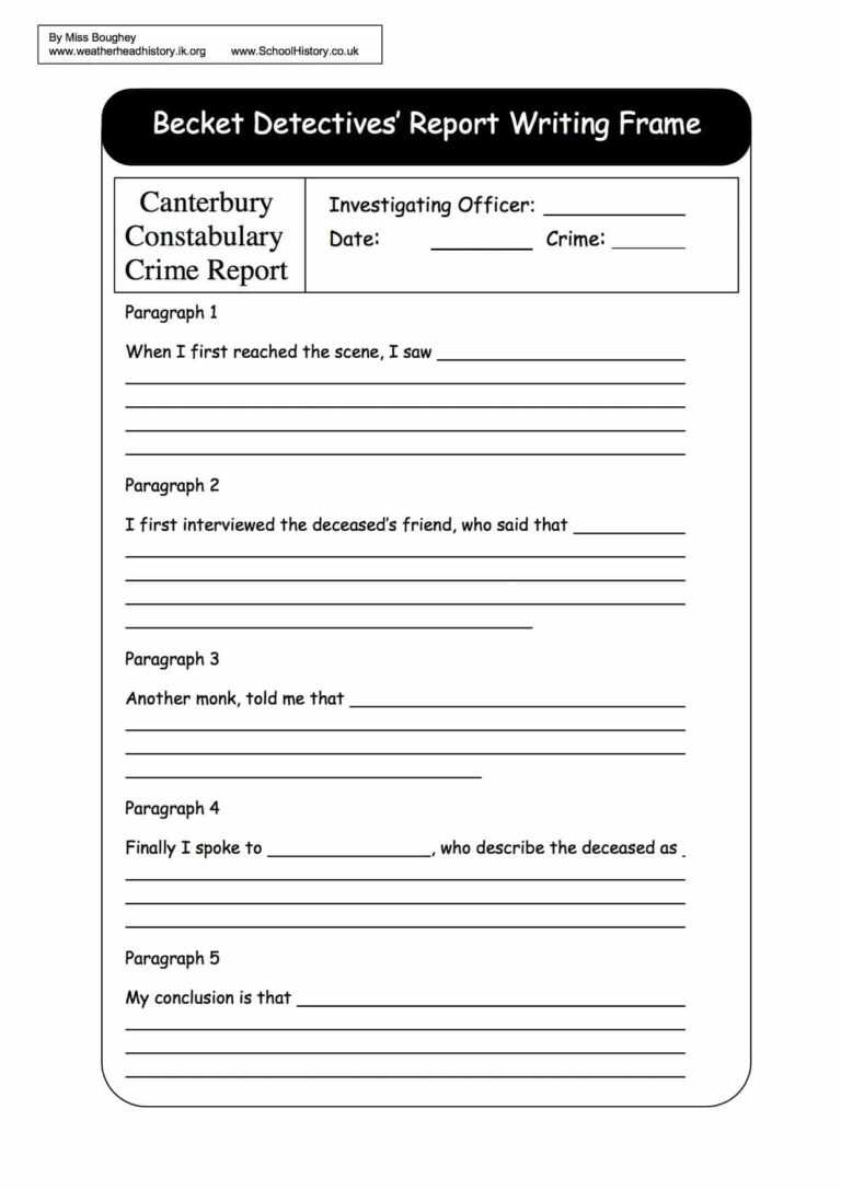 Image 7 for Report Writing Template Ks1