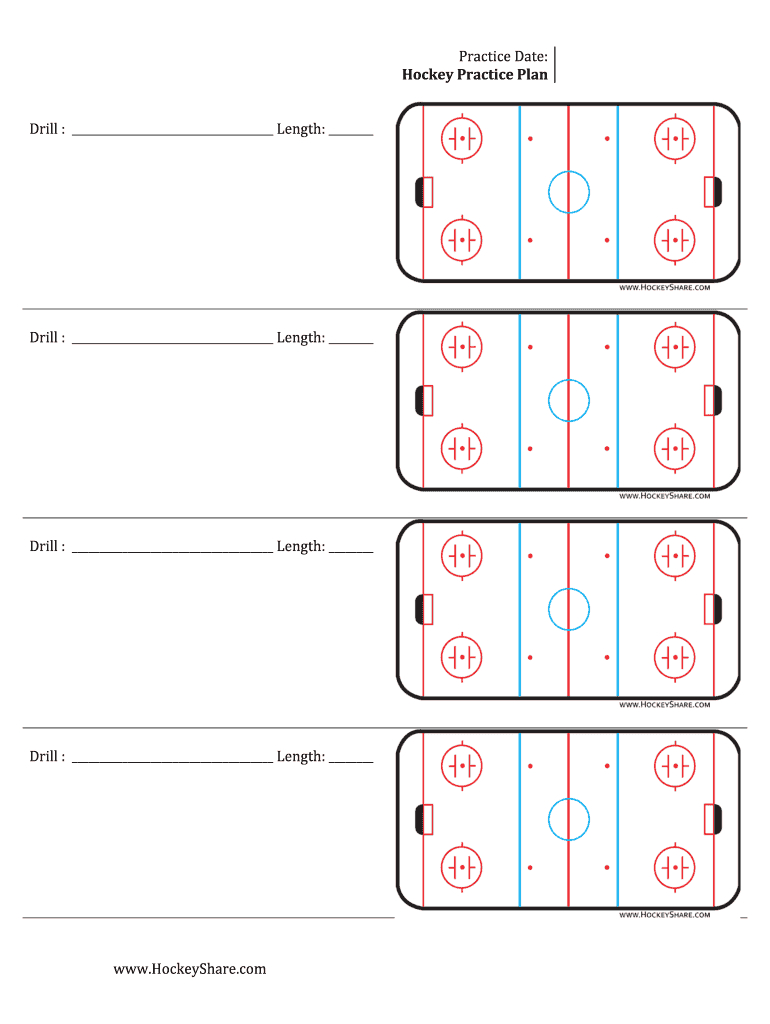 Hockey Practice Plan Template – Fill Online, Printable Intended For Blank Hockey Practice Plan Template