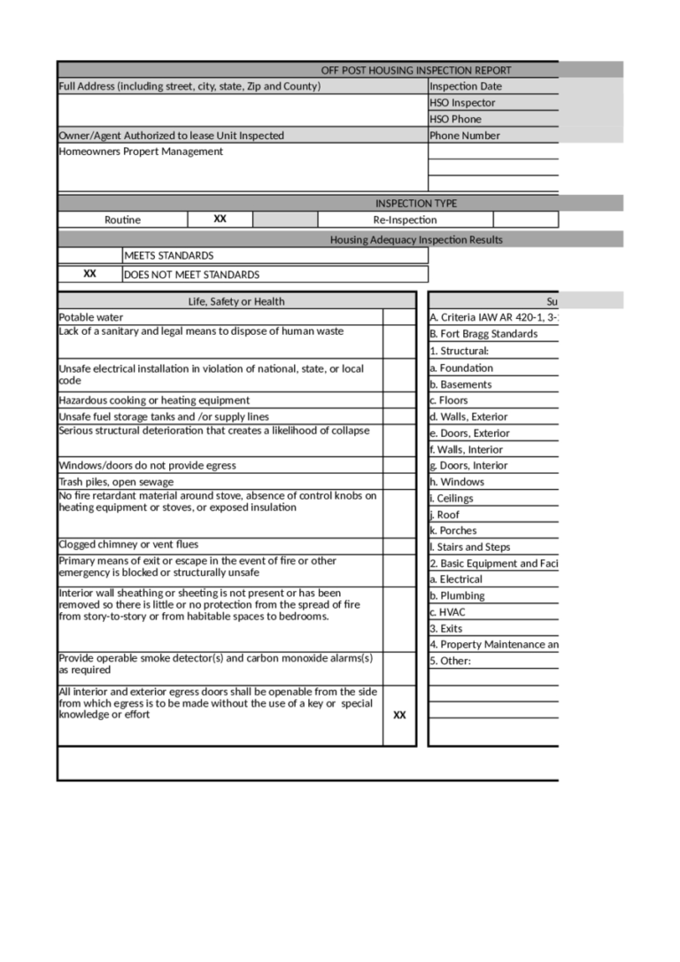 Home Inspection Report Template Pdf