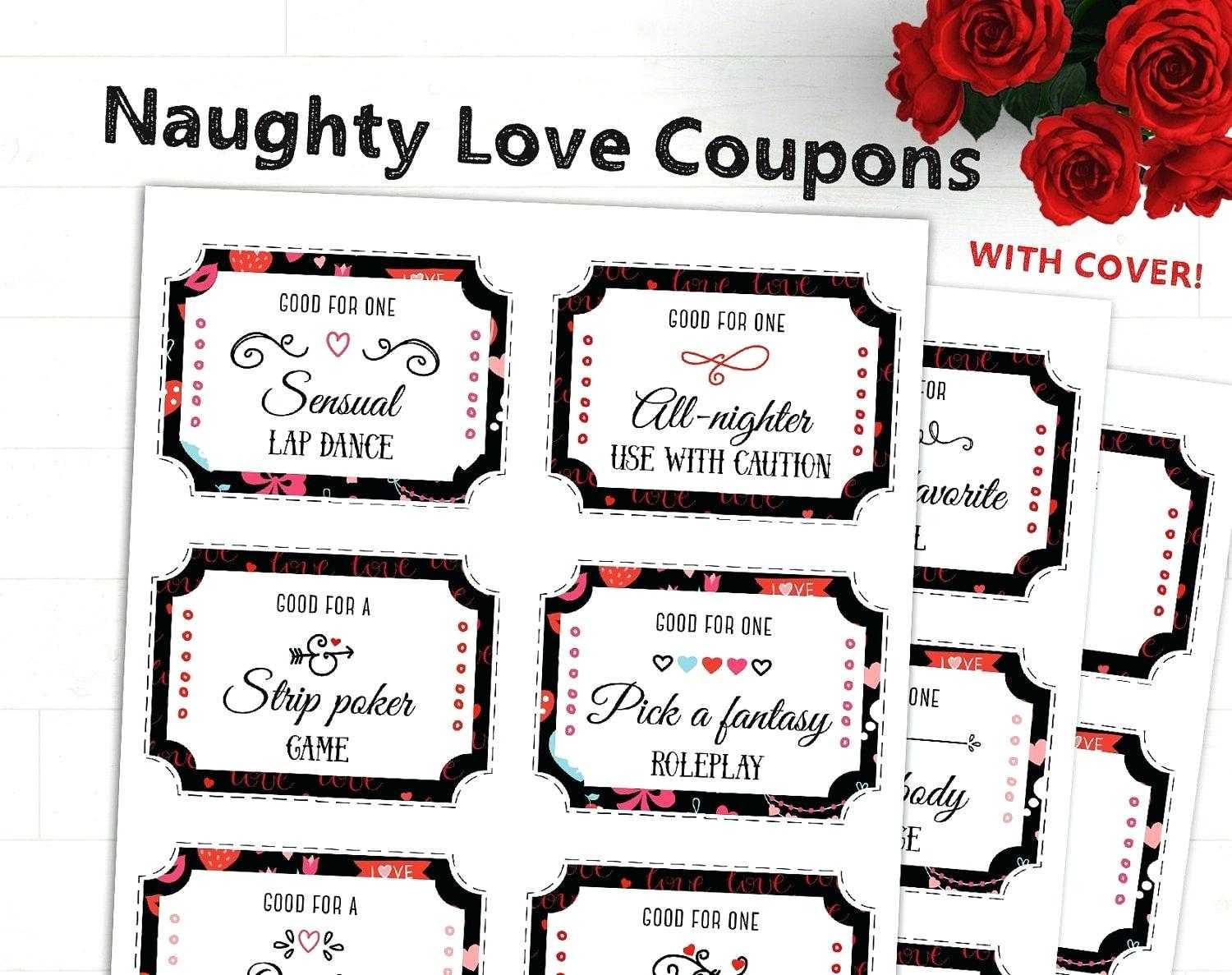 Homemade Coupon Book Template Valentine Boyfriend For Free With Coupon Book Template Word
