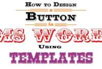 How To Design A Button In Ms Word Using Templates with regard to Button Template For Word