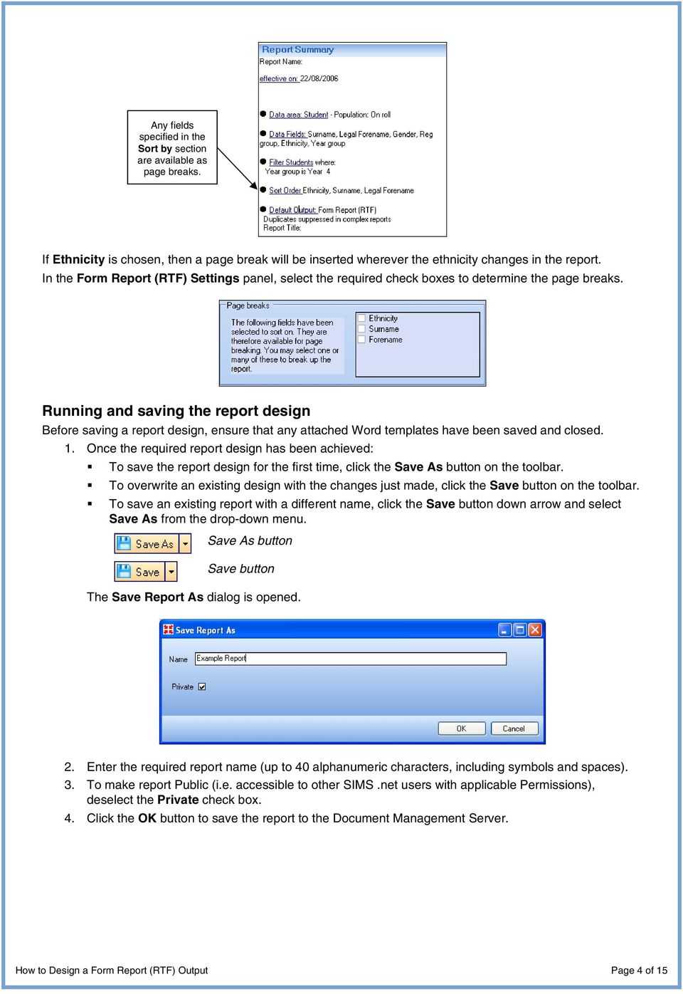 How To Design A Form Report (Rtf) Output - Pdf Free Download Regarding Cognos Report Design Document Template