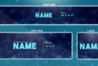 How To Edit On Youtube Banner Template | Photoshop (Banner - Logo - Twitter  Psd) inside Banner Template For Photoshop
