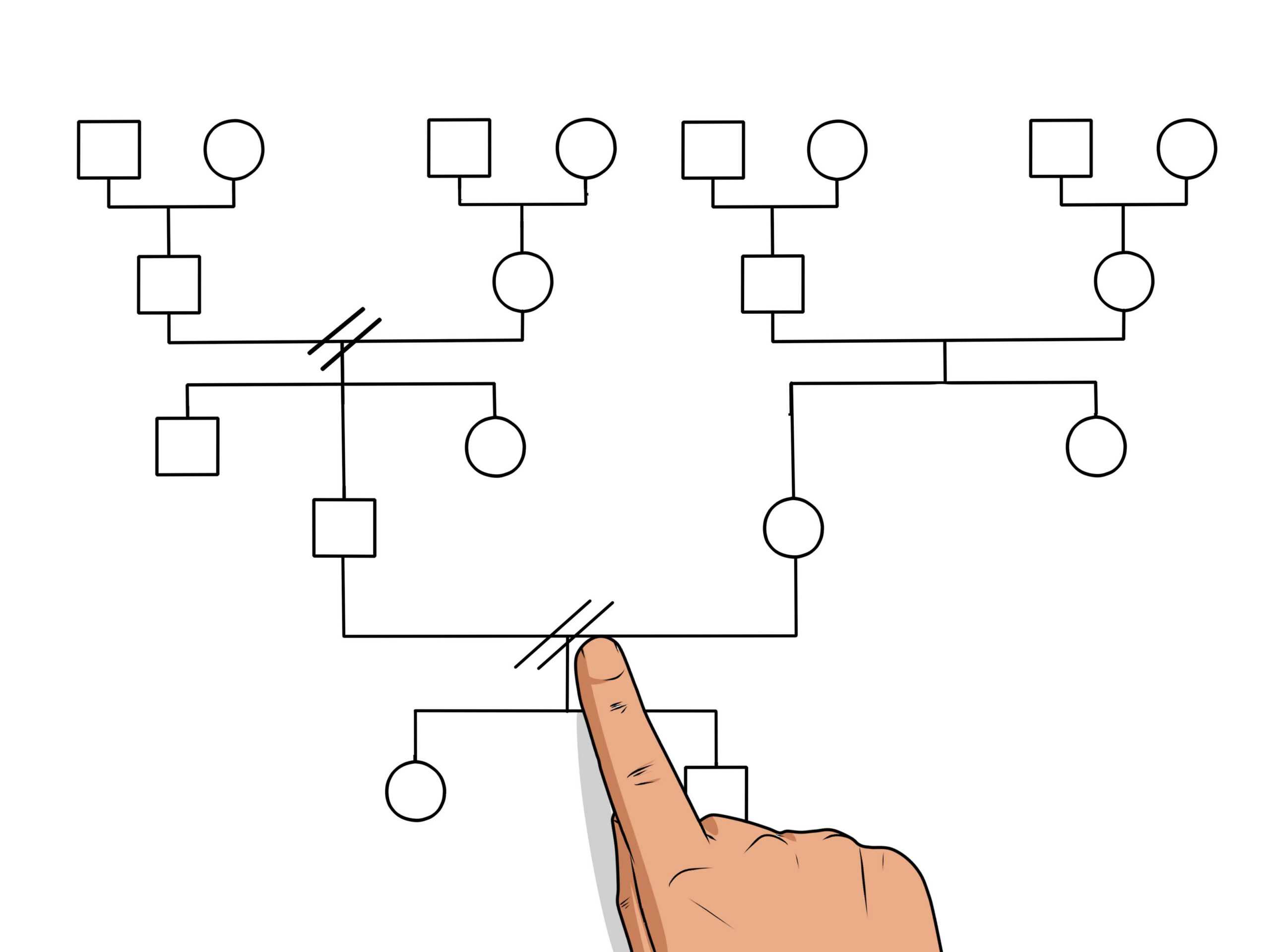 How To Make A Genogram: 14 Steps (With Pictures) – Wikihow For Family Genogram Template Word