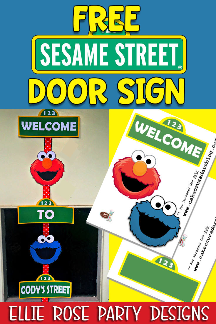How To Make A Sesame Street Door Sign With Free Printables Pertaining To Sesame Street Banner Template