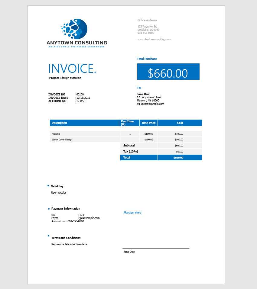 How To Make An Invoice In Word: From A Professional Template For What Is A Template In Word