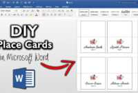 How To Make Place Cards In Microsoft Word | Diy Table Cards With Template throughout Microsoft Word Place Card Template