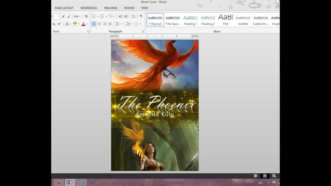 How To Make Your Own Book Cover Using Ms Word In How To Create A Book Template In Word