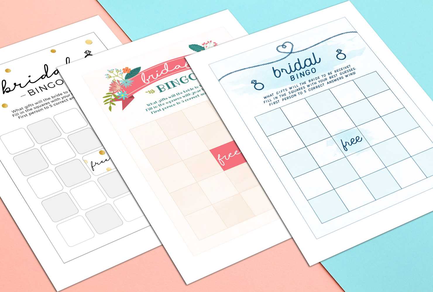 How To Play Bridal Shower Bingo (With Printables) | Shutterfly Throughout Blank Bridal Shower Bingo Template