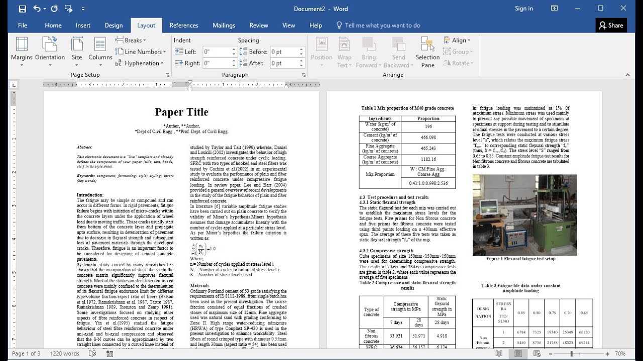 How To Prepare Research Paper For Publication In Ms Word (Easy) With Regard To Scientific Paper Template Word 2010