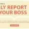 How To Write A Daily Report To Your Boss – 11+ Templates In Regarding How To Write A Work Report Template