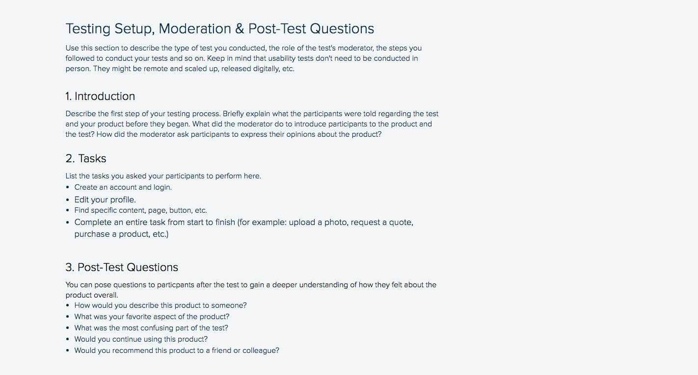 How To Write A Usability Testing Report (With Samples) | Xtensio With Usability Test Report Template