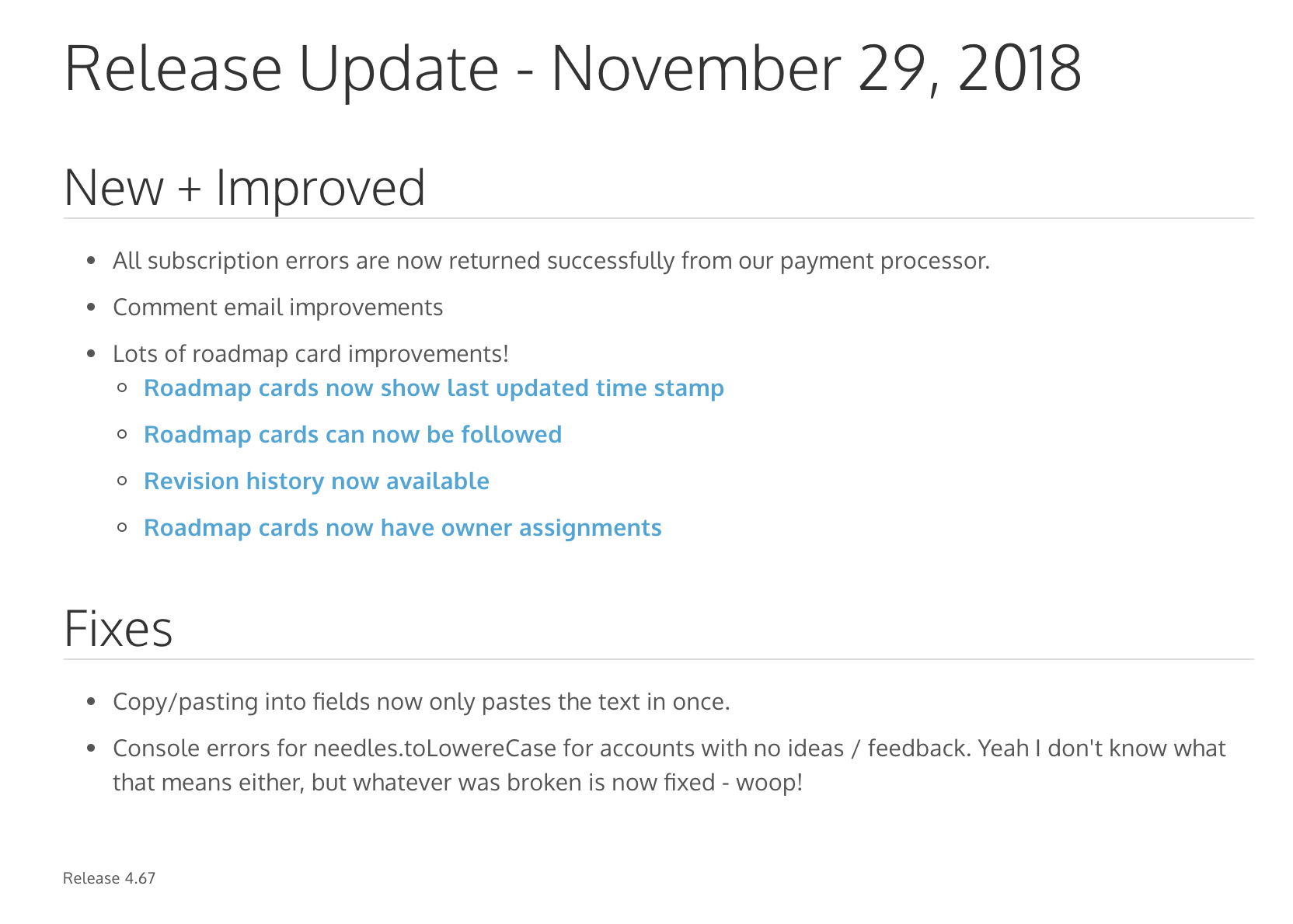 How To Write Great Release Notes | Prodpad For Software Release Notes Template Word