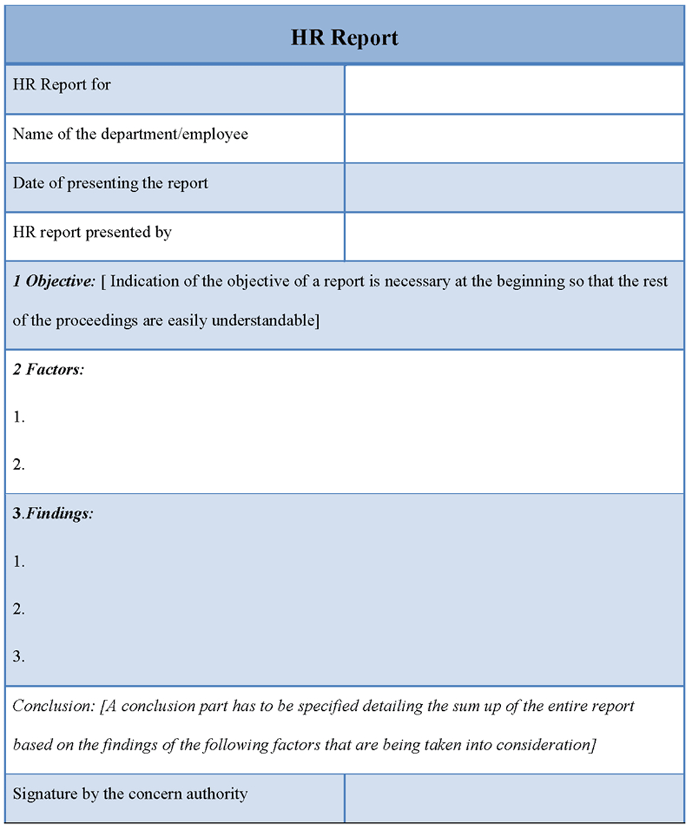 Hr Report Template – Karati.ald2014 Pertaining To Sample Hr Audit Report Template