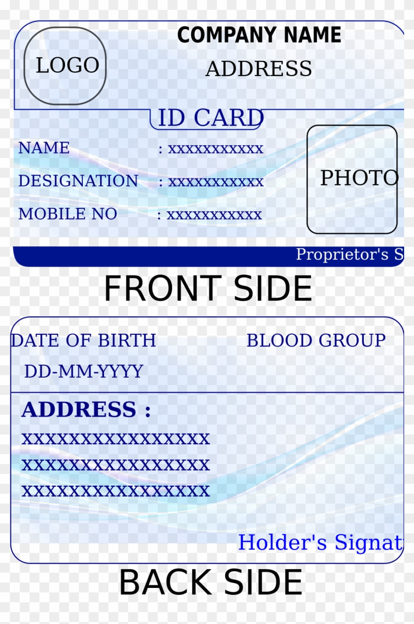 Id Card Printable – Karan.ald2014 For Id Badge Template Word