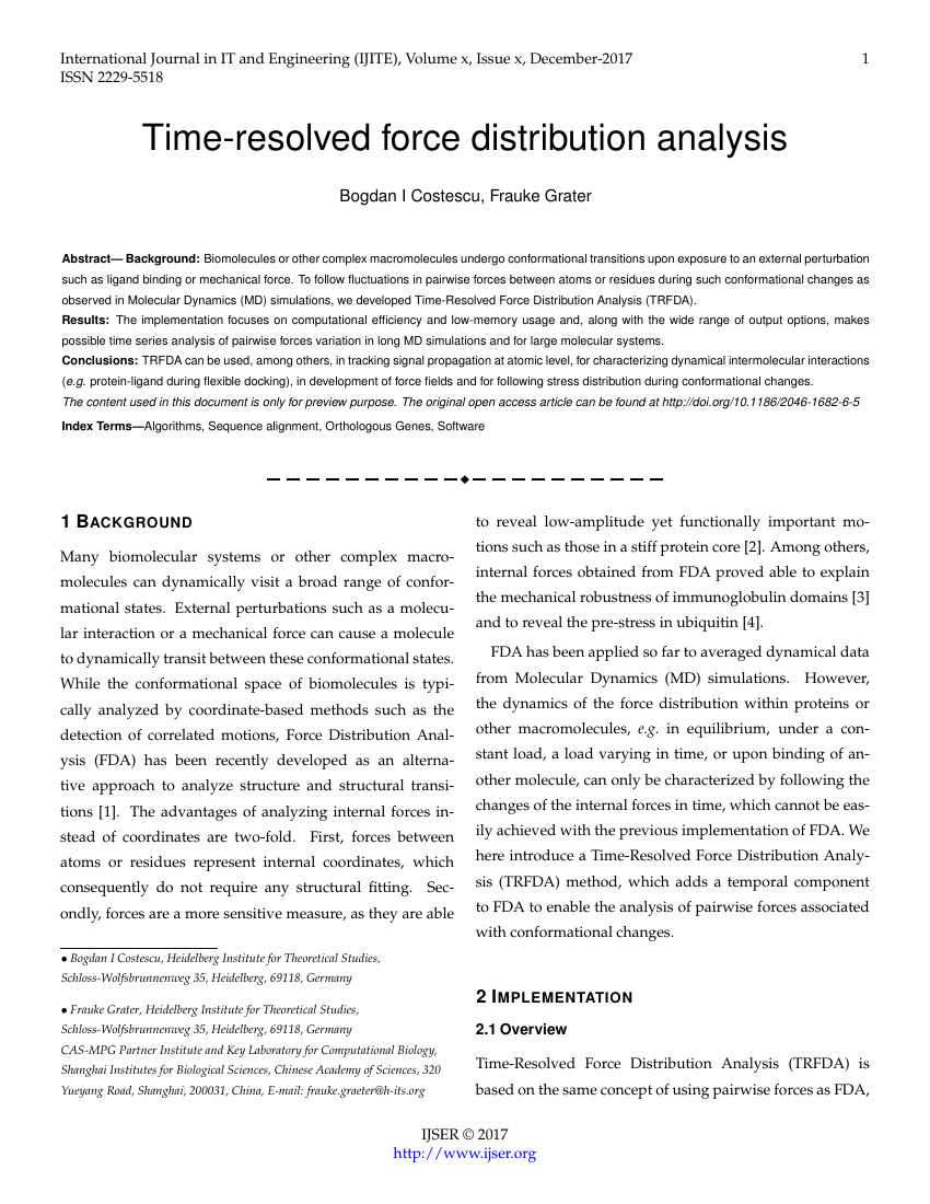 Ijser Publishing – International Journal Of Scientific Throughout Academic Journal Template Word