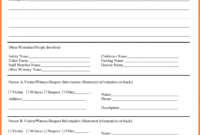 Information Technology Incident Report Template inside Template For Information Report