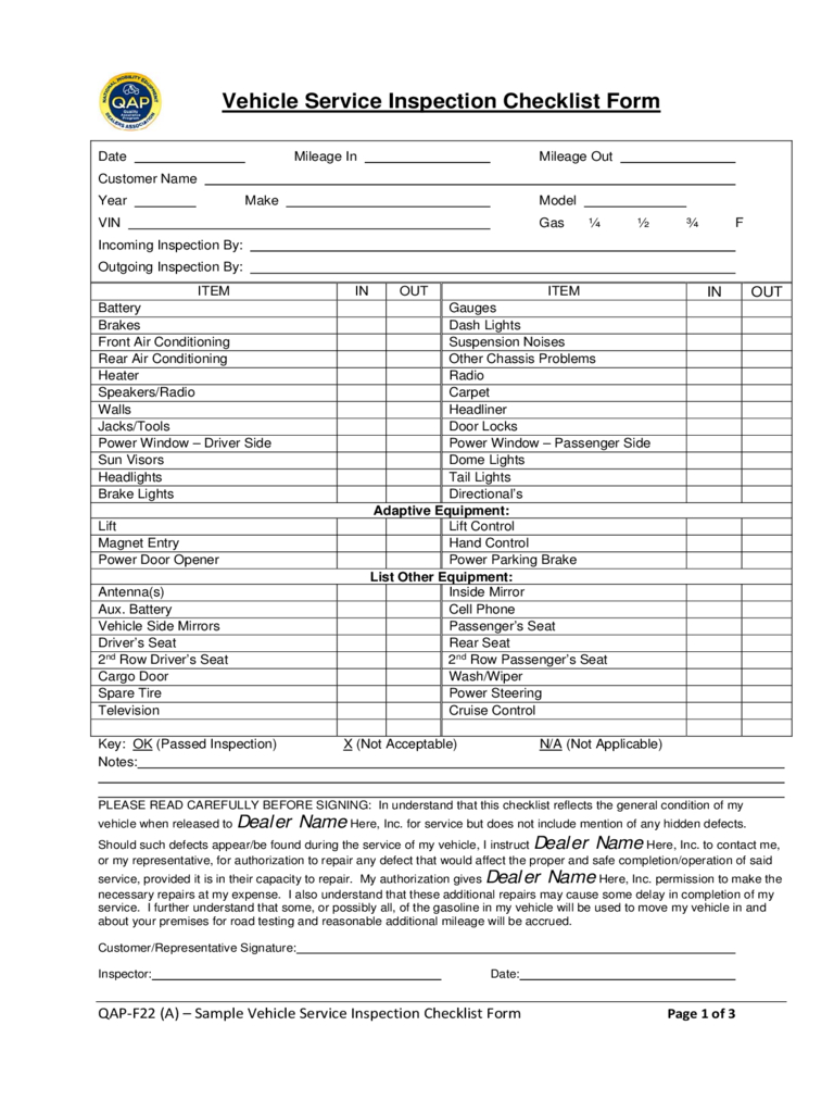 Inspection Sheet Template Excel – Karati.ald2014 Regarding Vehicle Inspection Report Template