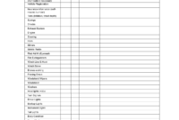 Inspection Spreadsheet Template Vehicle Checklist Excel pertaining to Vehicle Checklist Template Word