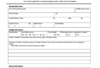 Insurance Incident Report Form - Fill Online, Printable in Insurance Incident Report Template