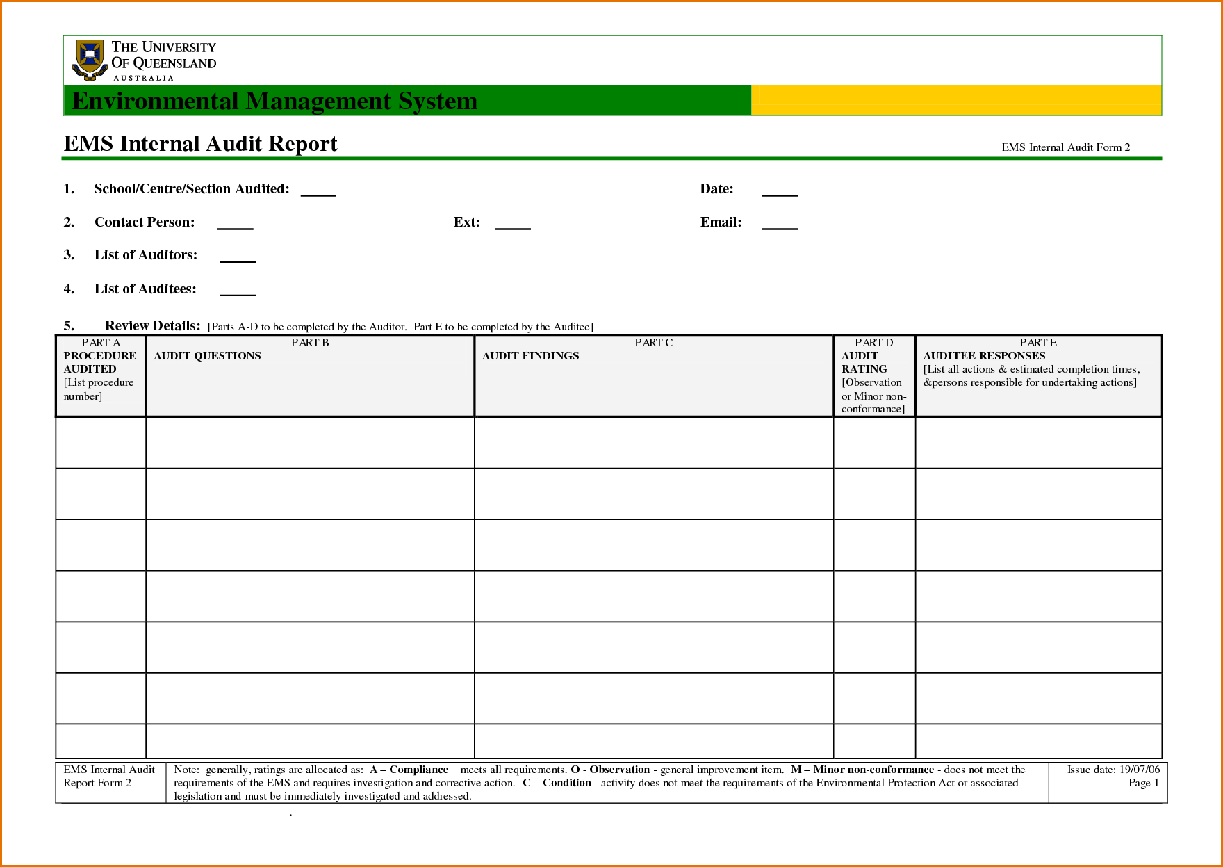 Internal Audit Report Sample – Karati.ald2014 Intended For Internal Audit Report Template Iso 9001