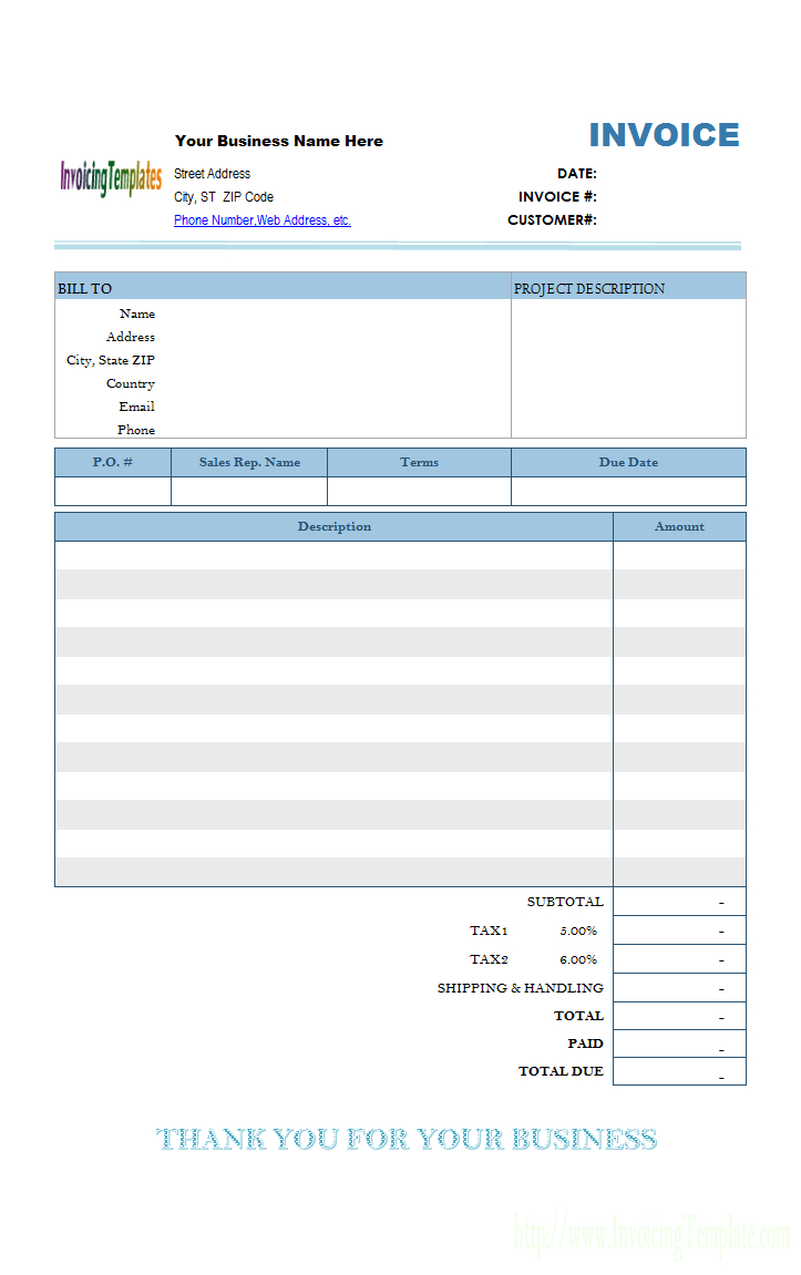 Invoice Template For Word Mac – Whativ's Diary With Free Invoice Template Word Mac
