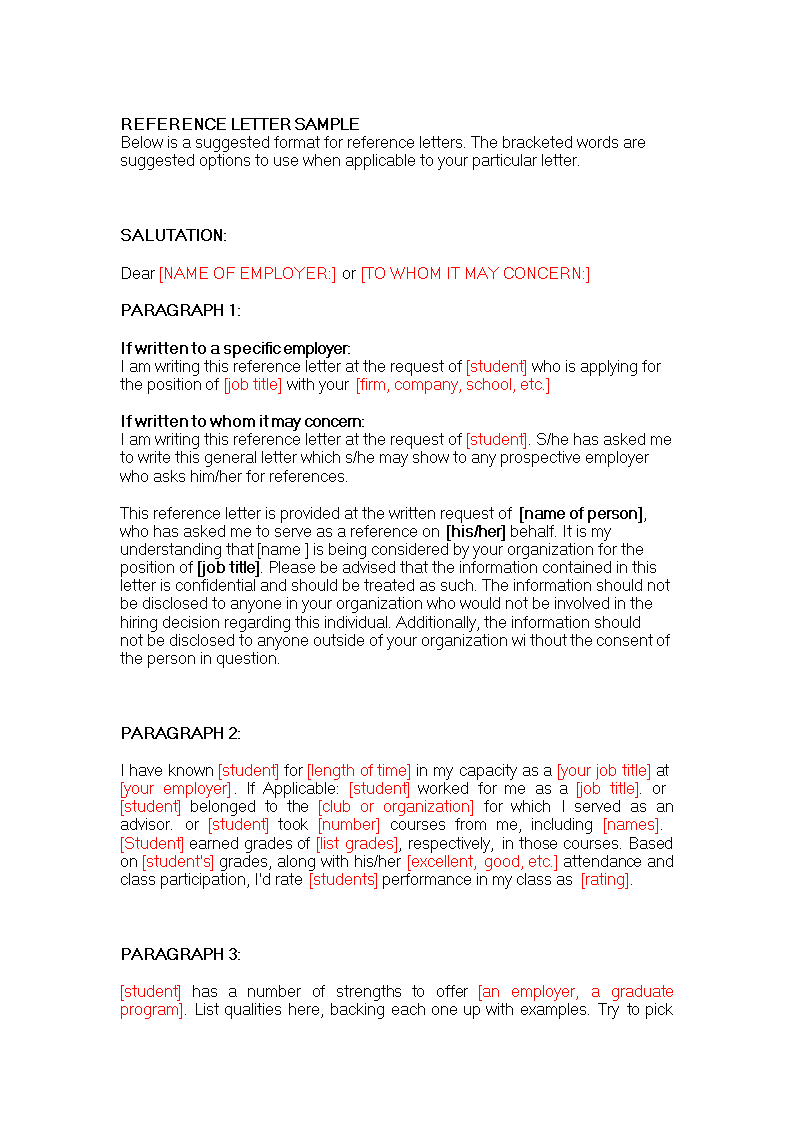 Job Reference Letter | Templates At Allbusinesstemplates With Regard To Business Reference Template Word