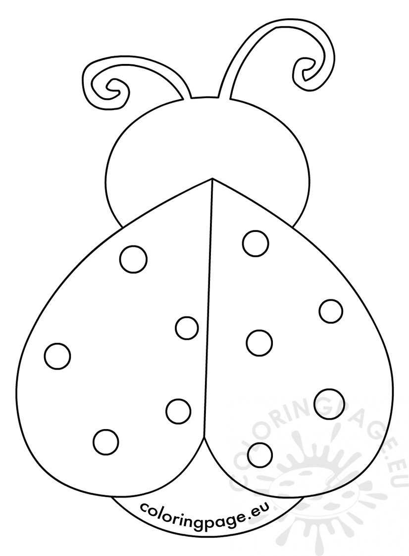Lady Bug Template – Karan.ald2014 Inside Blank Ladybug Template