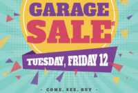 Large Garage Sale Flyer Template intended for Yard Sale Flyer Template Word