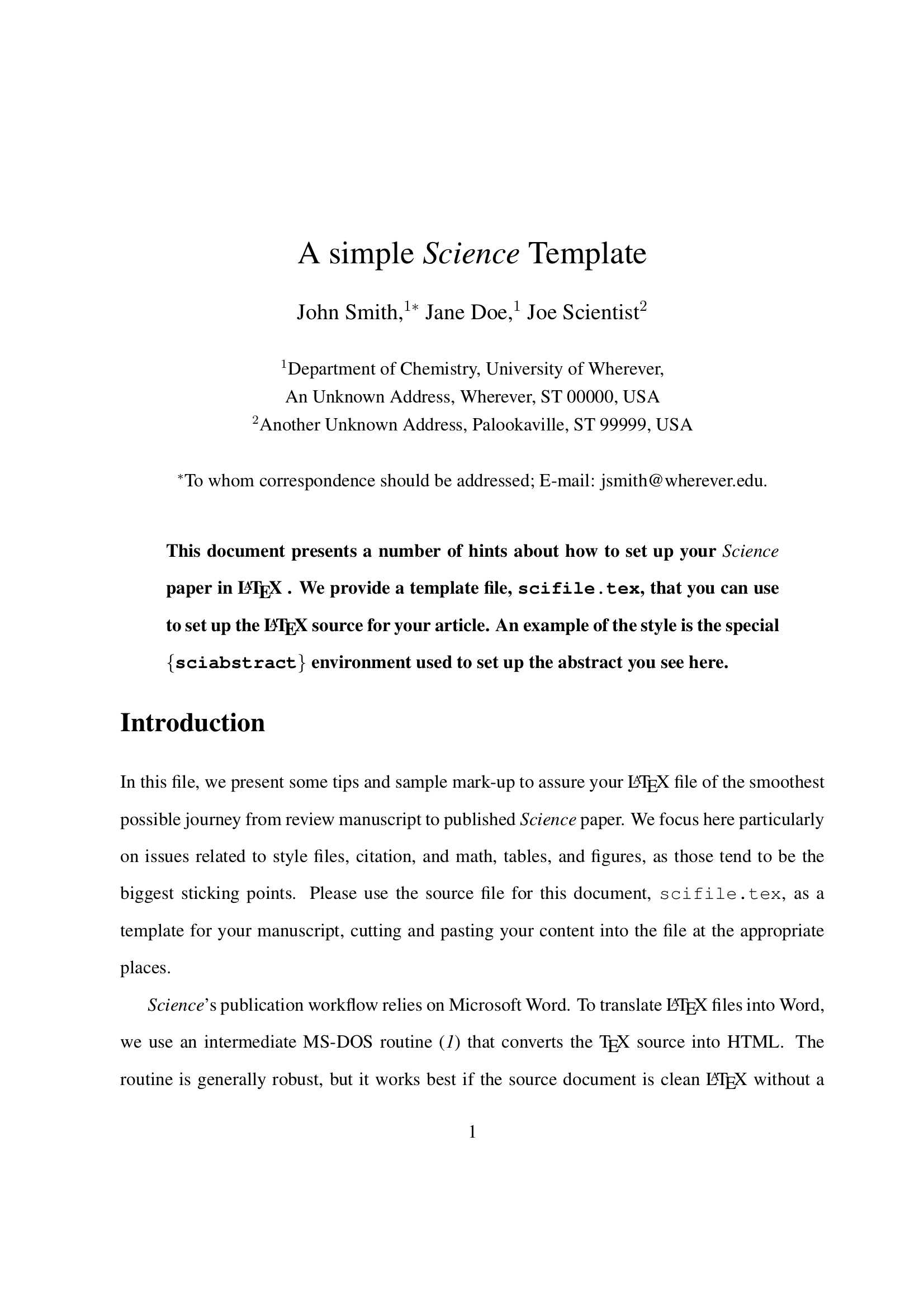 Latex Templates » Academic Journals With Acs Word Template