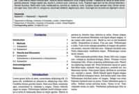 Latex Typesetting - Showcase in Technical Report Latex Template